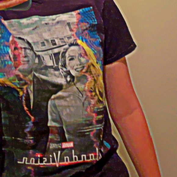Vintage Wanda Vision T-shirt black cotton medium - Picture 2 of 3